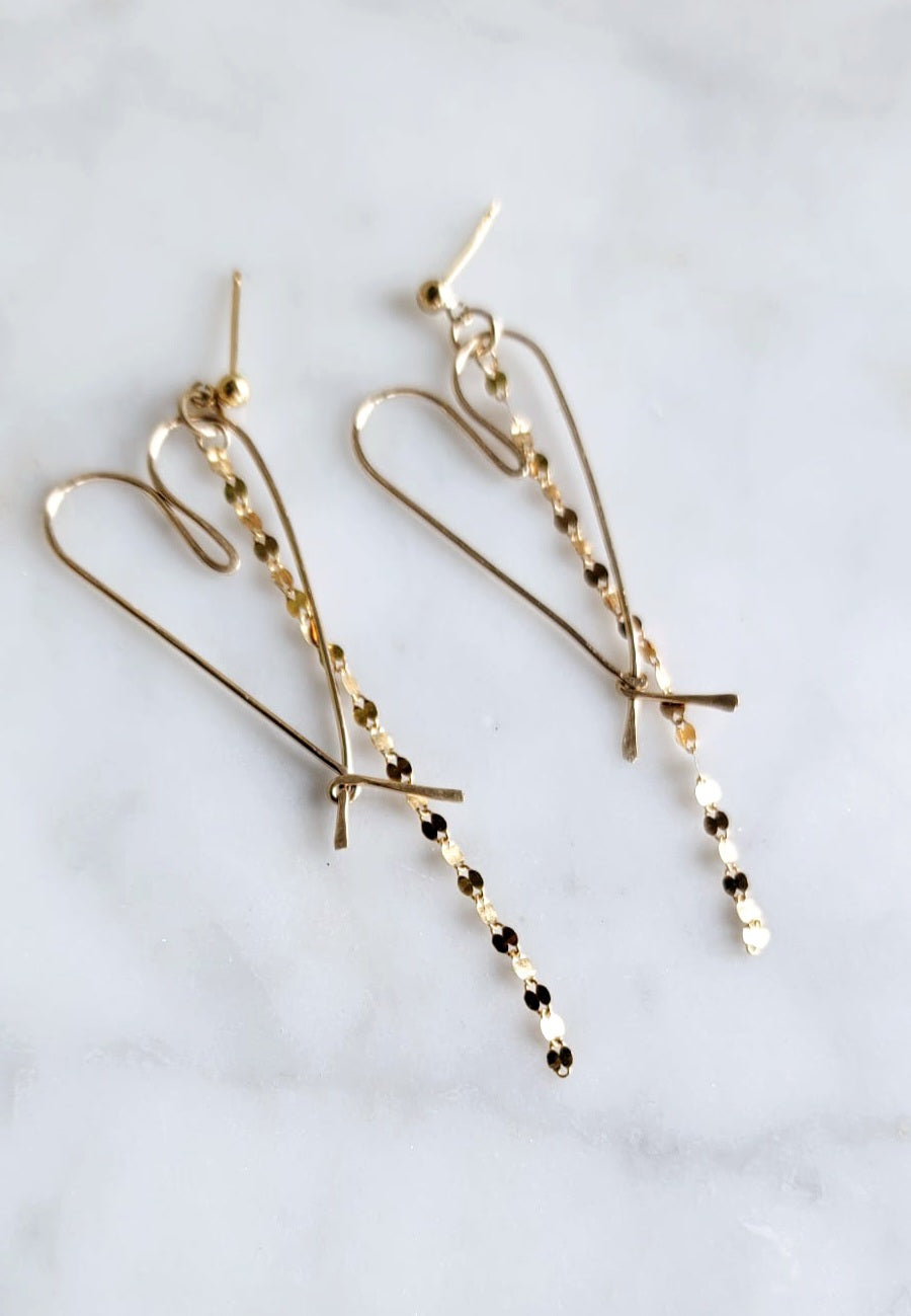 Dancing 14k gold-filled Earrings
