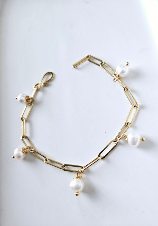 White Tidal Bracelet